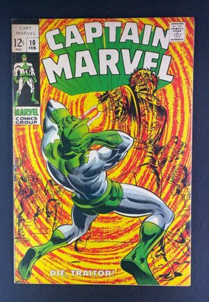 Captain Marvel (1968) #10 FN (6.0) Marie Severin – Captain Marvel #10 Comic Book Marvel 1968