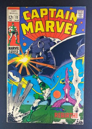 Captain Marvel (1968) #11 FN/VF (7.0) Barry Smith – Captain Marvel #11 Comic Book Marvel 1968