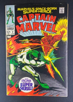 Captain Marvel (1968) #2 VG/FN (5.0) Super Skrull – Captain Marvel #2 Comic Book Marvel 1968