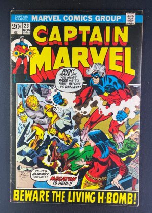 Captain Marvel (1968) #23 VG/FN (5.0) Gil Kane – Captain Marvel #23 Comic Book Marvel Comics 1972