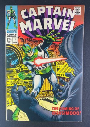 Captain Marvel (1968) #7 FN/VF (7.0) – Captain Marvel #7 Comic Book Marvel 1968