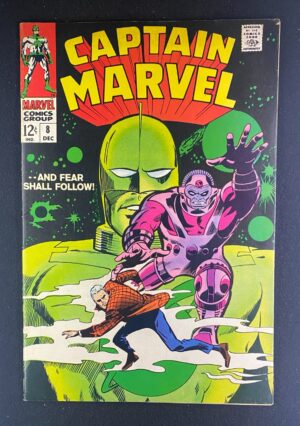 Captain Marvel (1968) #8 FN+ (6.5) Gene Colan – Captain Marvel #8 Comic Book Marvel 1968