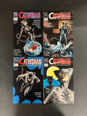Catwoman (1989) #1-4 Complete VF+ (8.5) Set – Catwoman #1-4 Comic Book DC Comics 1989 Batman