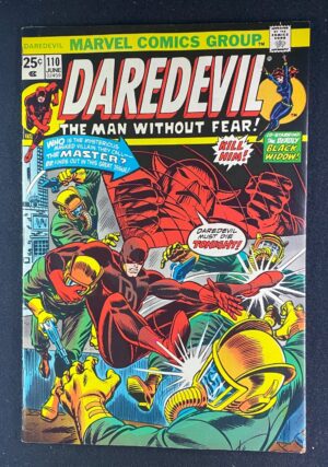 Daredevil (1964) #110 FN+ (6.5) Black Widow – Daredevil #110 Comic Book Marvel Comics 1973