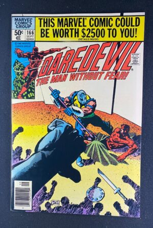 Daredevil (1964) #166 NM (9.4) Frank Miller – Daredevil #166 Comic Book Marvel Comics 1980