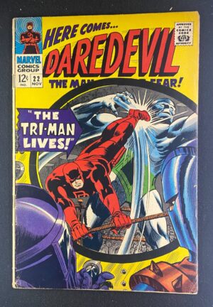 Daredevil (1964) #22 VG/FN (5.0) 1st Tri-Man – Daredevil #22 Comic Book Marvel Comics 1966