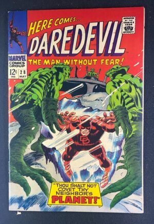 Daredevil (1964) #28 FN/VF (7.0) 1st App Queega – Daredevil #28 Comic Book Marvel 1967