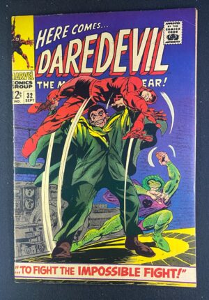 Daredevil (1964) #32 FN/VF (7.0) Gene Colan – Daredevil #32 Comic Book Marvel Comics 1967