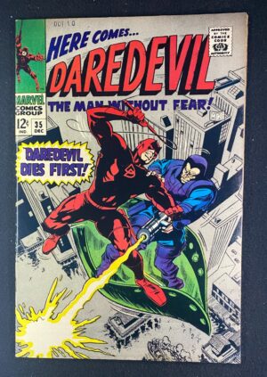 Daredevil (1964) #35 FN+ (6.5) Gene Colan – Daredevil #35 Comic Book Marvel Comics 1967