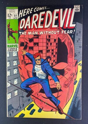 Daredevil (1964) #51 FN (6.0) Barry Smith – Daredevil #51 Comic Book Marvel Comics 1969