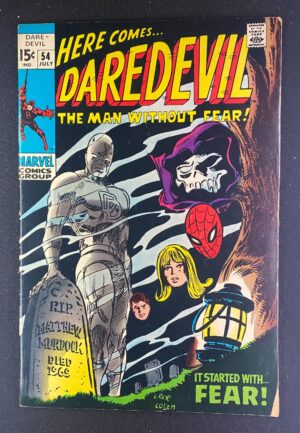 Daredevil (1964) #54 VG (4.0) 1st Mister Fear – Daredevil #54 Comic Book Marvel Comics 1969