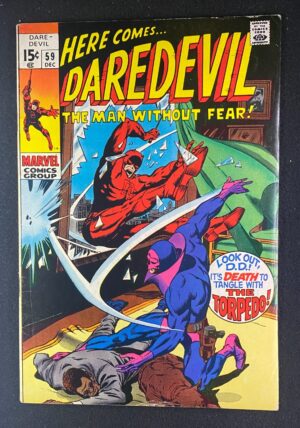 Daredevil (1964) #59 FN (6.0) Gene Colan – Daredevil #59 Comic Book Marvel Comics 1969