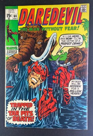 Daredevil (1964) #66 FN+ (6.5) – Daredevil #66 Comic Book Marvel Comics 1970
