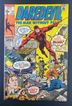 Daredevil (1964) #74 FN+ (6.5) Marie Severin – Daredevil #74 Comic Book Marvel Comics 1970