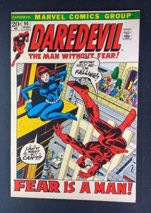 Daredevil (1964) #90 FN/VF (7.0) Black Widow – Daredevil #90 Comic Book Marvel Comics 1971