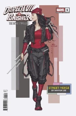 Daredevil & Punisher (2025) #1 NM Inhyuk Lee Street-Verse Variant Cover – Daredevil & Punisher #1 Comic Book Marv…