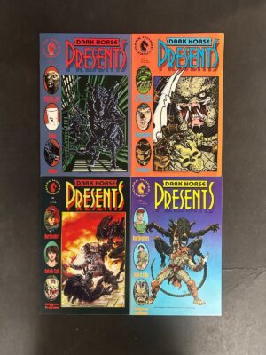 Dark Horse Presents (1986) #34-36 (8.5) "Aliens vs Predator" Lot of 4 – Aliens vs Predator #34-36 Dark Horse Comics 2…