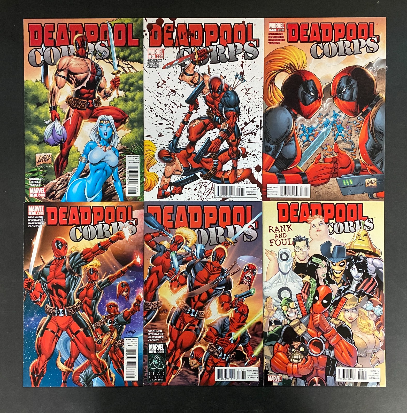 Deadpool Corps (2010) #'s 1 2 3 4 5 6 7 8 9 10 11 12 + Rank and Foul Complete NM – Deadpool Corps #1-12 Comic Book Ma…