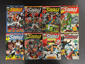Doc Savage (1972) #'s 1-8 Complete FN/VF (7.0) Set – Doc Savage #1-8 Comic Book Marvel Comics 1972