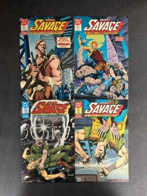 Doc Savage (1987) #'s 1-4 Complete VF+ (8.5) Set – Doc Savage #1-4 Comic Book DC Comics 1987