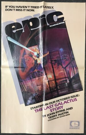 "Epic Illustrated" The Last Galactus Story Promo poster 1984 Bill Sienkiewicz – Poster Marvel
