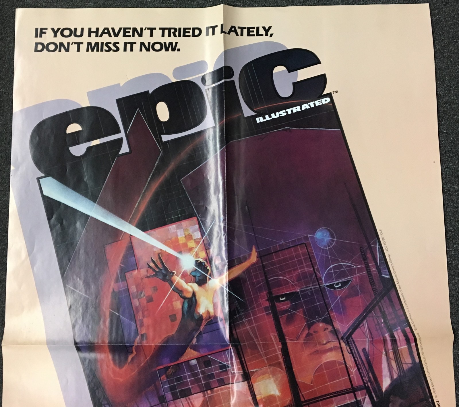 "Epic Illustrated" The Last Galactus Story Promo poster 1984 Bill Sienkiewicz – Poster Marvel