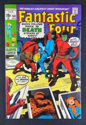 Fantastic Four (1961) #101 FN+ (6.5) 1st Hammerhead Family – Fantastic Four #101 Comic Book Marvel Comics 1969 Fantas…