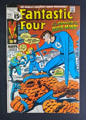 Fantastic Four (1961) #115 FN- (5.5) – Fantastic Four #115 Comic Book Marvel Comics 1971 Fantastic Four