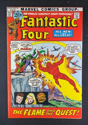 Fantastic Four (1961) #117 FN+ (6.5) Diablo – Fantastic Four #117 Comic Book Marvel Comics 1971 Fantastic Four