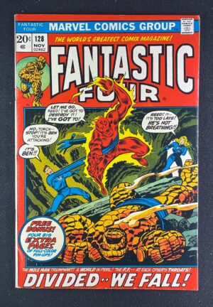 Fantastic Four (1961) #128 FN (6.0) Buscema – Fantastic Four #128 Comic Book Marvel Comics 1972 Fantastic Four