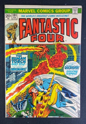 Fantastic Four (1961) #131 FN (6.0) Buscema Quicksilver – Fantastic Four #131 Comic Book Marvel Comics 1972 Fantastic…