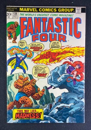 Fantastic Four (1961) #138 FN+ (6.5) Buscema – Fantastic Four #138 Comic Book Marvel Comics 1972 Fantastic Four