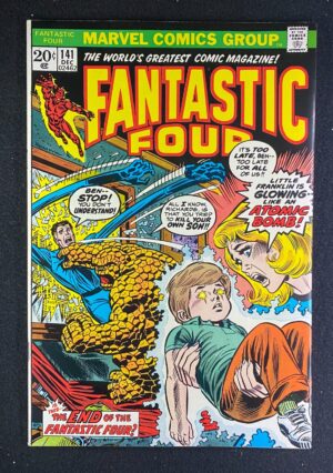 Fantastic Four (1961) #141 VF/NM (9.0) Romita – Fantastic Four #141 Comic Book Marvel Comics 1973 Fantastic Four
