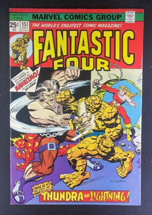 Fantastic Four (1961) #151 FN/VF (7.0) – Fantastic Four #151 Comic Book Marvel Comics 1975 Fantastic Four