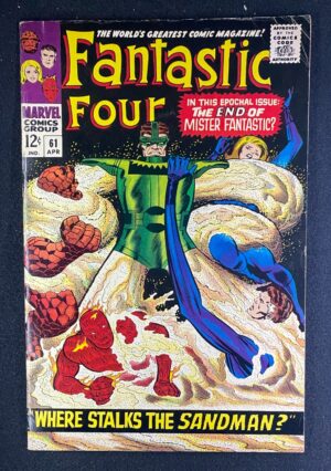 Fantastic Four (1961) #61 FN- (5.5) Sandman – Fantastic Four #61 Comic Book Marvel Comics 1967 Fantastic Four