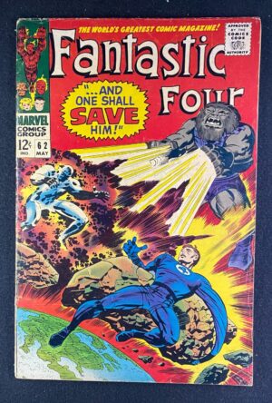 Fantastic Four (1961) #62 VG+ (4.5) 1st Blastaar sw2 – Fantastic Four #62 Comic Book Marvel Comics 1967 Fantastic Four