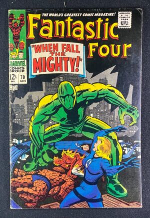 Fantastic Four (1961) #70 VG+ (4.5) Jack Kirby – Fantastic Four #70 Comic Book Marvel 1967 Fantastic Four