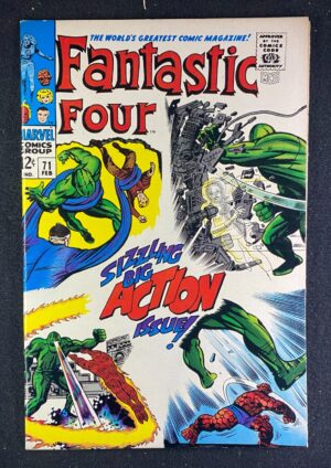 Fantastic Four (1961) #71 FN+ (6.5) Mad Thinker – Fantastic Four #71 Comic Book Marvel Comics 1967 Fantastic Four