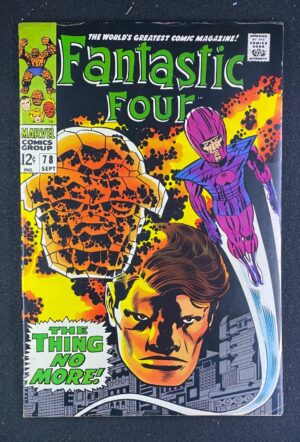 Fantastic Four (1961) #78 FN+ (6.5) Jack Kirby – Fantastic Four #78 Comic Book Marvel Comics 1967 Fantastic Four