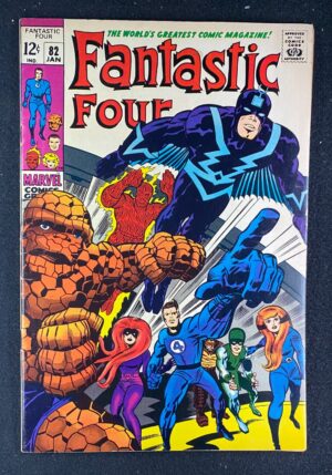 Fantastic Four (1961) #82 FN+ (6.5) Jack Kirby – Fantastic Four #82 Comic Book Marvel Comics 1967 Fantastic Four