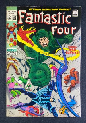 Fantastic Four (1961) #83 VF- (7.5) Jack Kirby – Fantastic Four #83 Comic Book Marvel Comics 1967 Fantastic Four