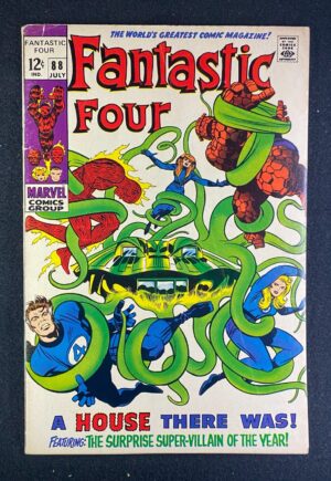 Fantastic Four (1961) #88 VG/FN (5.0) Mole Man – Fantastic Four #88 Comic Book Marvel Comics 1967 Fantastic Four