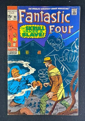 Fantastic Four (1961) #90 VG/FN (5.0) – Fantastic Four #90 Comic Book Marvel Comics 1967 Fantastic Four