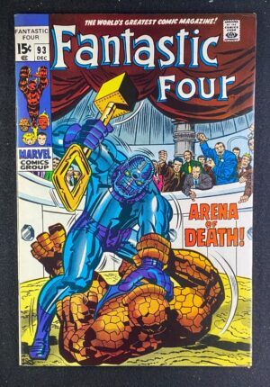 Fantastic Four (1961) #93 FN/VF (7.0) – Fantastic Four #93 Comic Book Marvel Comics 1969 Fantastic Four
