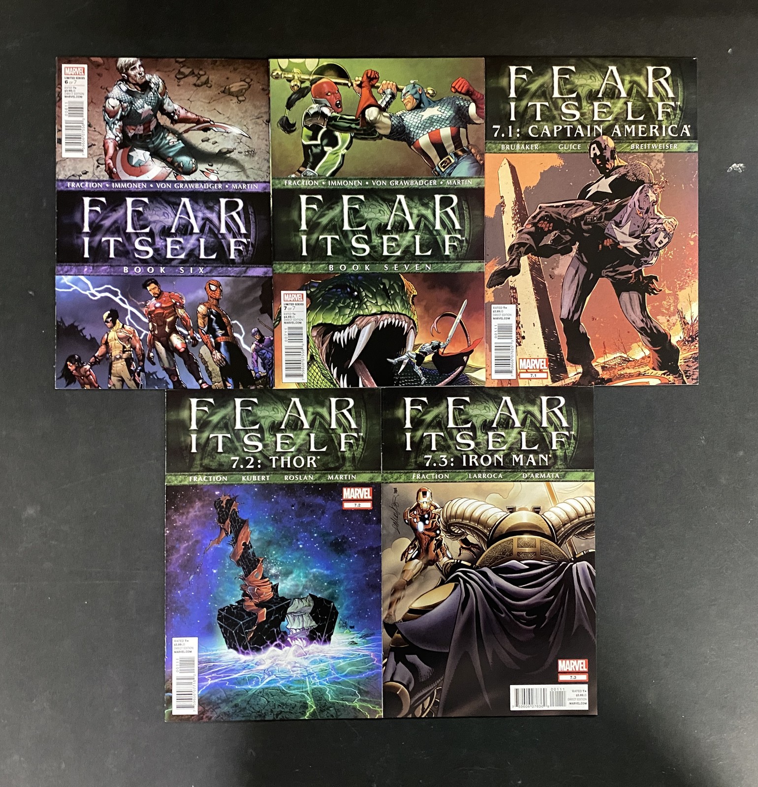 Fear Itself (2011) #'s 1 2 3 4 5 6 7 7.1 7.2 7.3 Complete NM (9.4) Set Fraction – Avengers #1-34 Comic Book Marvel 20…