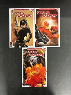 Flash Gordon (2008) #1-3 Complete FN+ (6.5) Set Paul Green Covers – Flash Gordon #1 DC Comics 2008 Flash Gordon