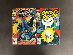 Ghost Rider (1990) #'s 5-6 NM (9.4) "Takes on The Punisher" Lot – Ghost Rider #5-6 Comic Book Marvel 1992