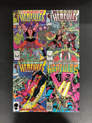 Hercules (1982) #'s 1 2 3 4 Complete FN/VF (7.0) Lot – Hercules #1-4 Comic Book Marvel Comics 1982