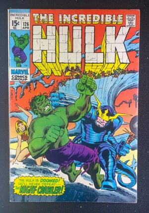 Incredible Hulk (1968) #126 FN/VF (7.0) – Incredible Hulk #126 Comic Book Marvel Comics 1970