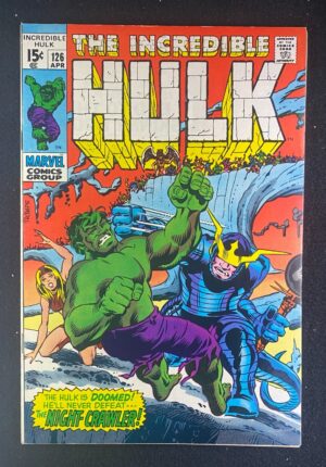 Incredible Hulk (1968) #126 VF- (7.5) – Incredible Hulk #126 Comic Book Marvel Comics 1970